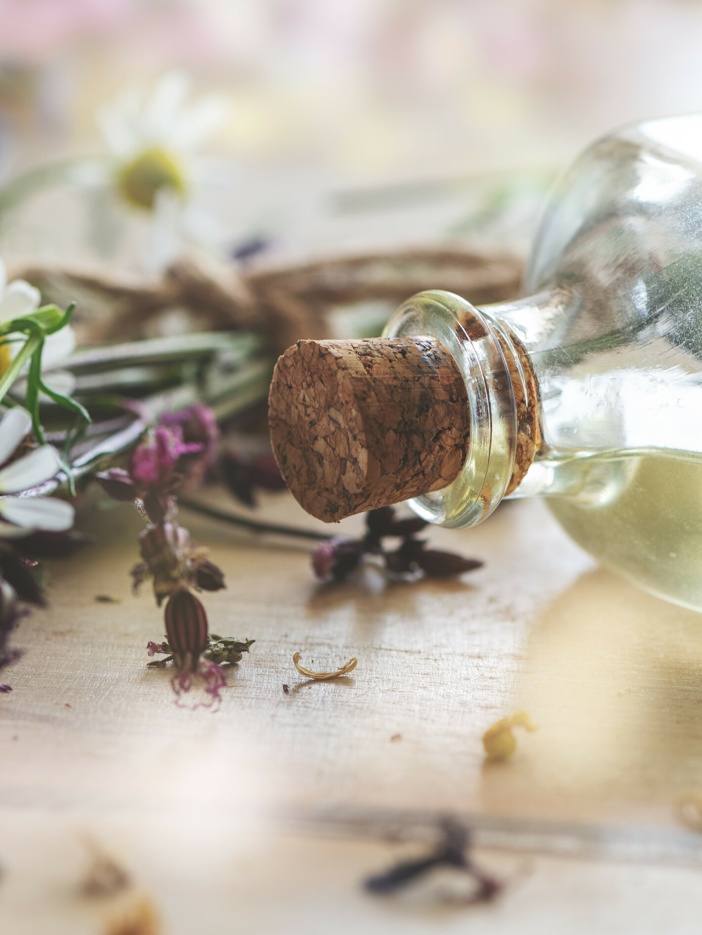 Ein Destillationsgerät mit Alembik und Luftkühlung. Aus: Kräuterbuch des Matthioli, 1586